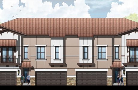 Atticus Real Estate Tuscany Harbor Townhomes Rear Elevation